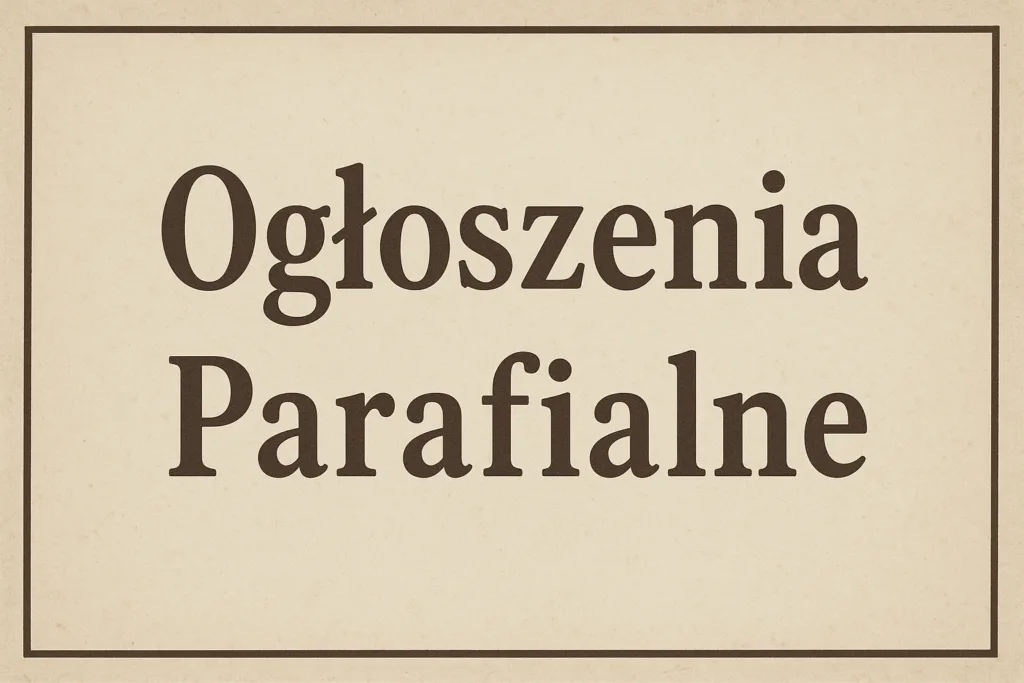 Ogłoszenia